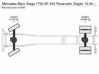 Mercedes Atego 1730 AF 4X4 Feuerwehr Ziegler 13.445 km! picture 50