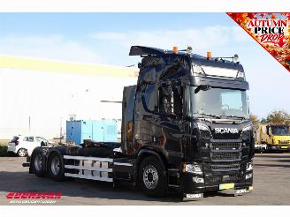 Scania R R530 V8 Facelift Hiab 26t. Full Air ACC Leder 6X2 201.318 km! picture 2