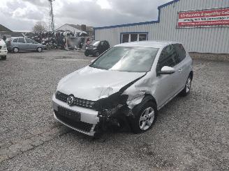 Vrakbiler auto Volkswagen Golf 6 1.4TSI Zilver LA7W Onderdelen CAXA Motor 2010/12
