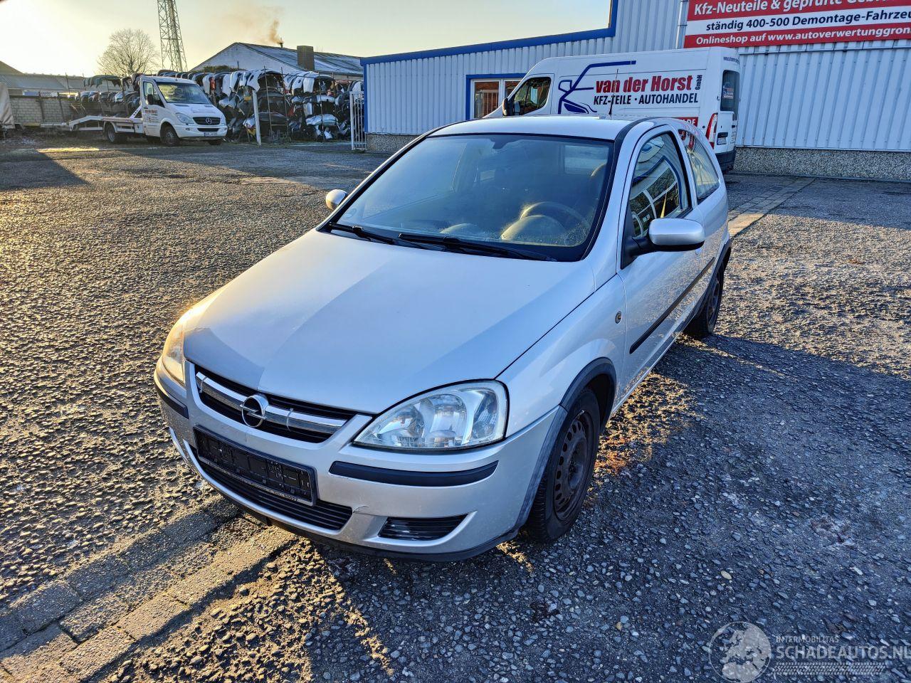 Opel Corsa C 1.0 12V Zilver Z157 Onderdelen F13 Bak