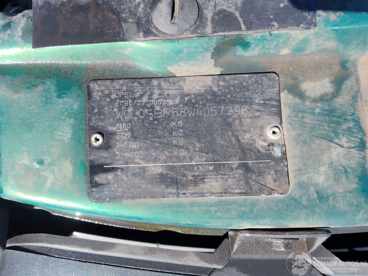 Verwertung Opel Corsa B 1.0 12V Onderdelen Groen Z369 X10XE Motor