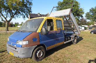 Schadeauto Fiat Ducato 2.5 DIESEL DUBBELE CABINE OPEN LAADBAK KIPPER !!!! 2001/4