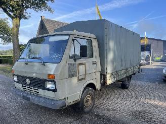 Vaurioauto  commercial vehicles Volkswagen Lt 35 D OPEN LAADBAK / PICK-UP MET HUIF, EX BELGISCHE LEGER 1990/1