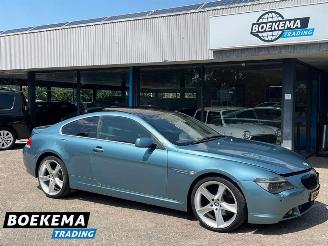 Damaged car BMW 6-serie 630i Pano Navi HUD Climate Cruise PDC 2004/6