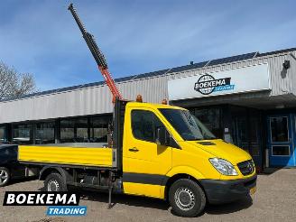 škoda dodávky Mercedes Sprinter 316 Benzine! Palfinger Kraan Airco Automaat Open-Laadbak 2011/3