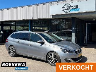 krockskadad bil auto Peugeot 308 SW 2.0 BlueHDI Allure Automaat Navigatie Panorama 2014/11