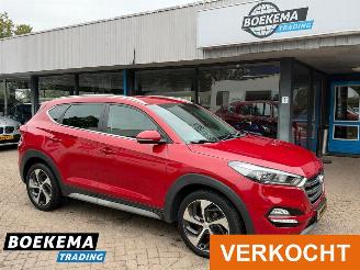 skadebil auto Hyundai Tucson 1.6 T-GDi Premium Leer Stoelverwarming Camera Navigatie 2017/12