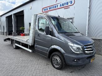 krockskadad bil bedrijf Mercedes Sprinter 519 3.0CDI Euro6 432 Automaat Oprijwagen/autotransporter 2017/4