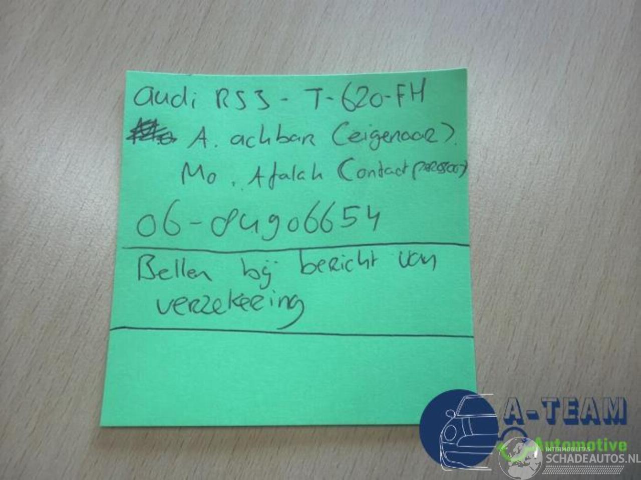 Audi Rs3 RS 3 Sportback (8VA/8VF), Hatchback 5-drs, 2015 / 2020 2.5 TFSI 20V Quattro