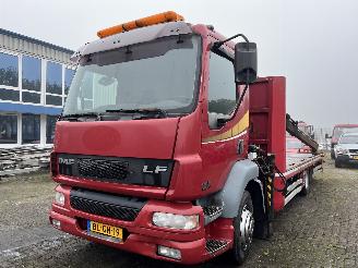 krockskadad bil vrachtwagen DAF LF 55 HIAB Kraan 2001/6