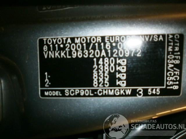 Toyota Yaris ii (p9) hatchback 1.3 16v vvt-i (2szfe)  (01-2006/10-2008)