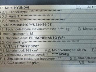 Hyundai Atos hatchback 1.0 12v prime,spirit (g4hc)  (08-1999/09-2001) picture 6