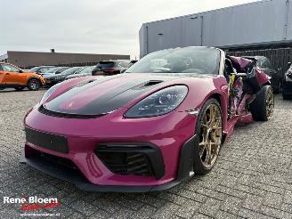 krockskadad bil auto Porsche 718 Spyder 4.0 GT4 RS Weissach 500pk 2023/12