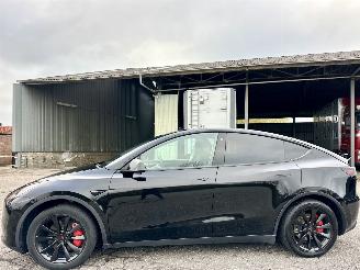 skadebil camper Tesla Model Y Long Range RWD 75kWh 351pk aut - pano - leer - carbon - 360cam - stoelverw v+a - multimedia achter - full self driving 2024/5