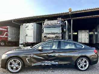 Schadeauto BMW 4-serie Gran Coupé 420d 190pk aut High Exec - schuifdak - nap - hud - leer - 360cam - line + side assist - harman 2016/9