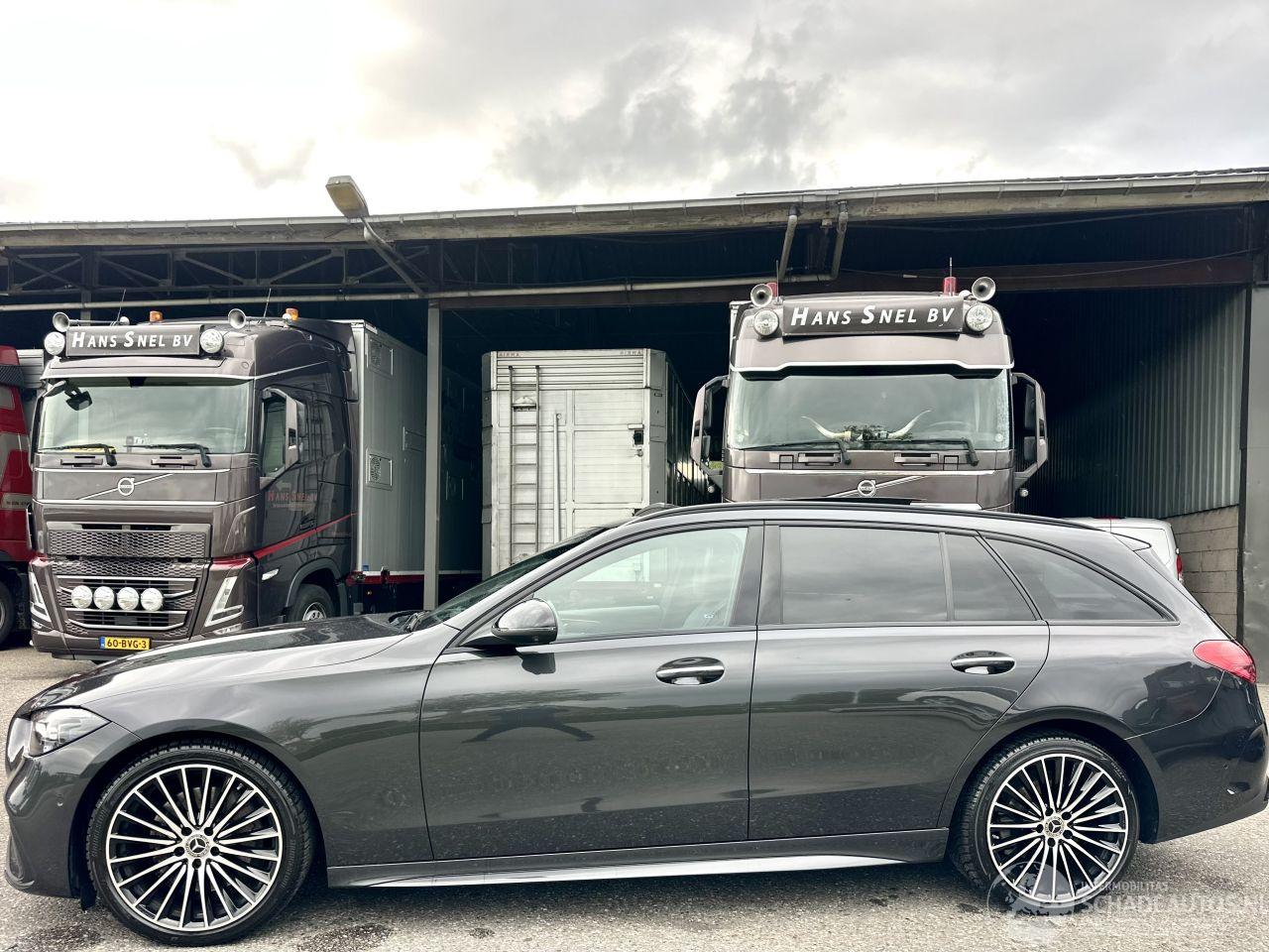 Mercedes C-klasse gereserveerd 200 218pk 9-traps aut + f1 AMG Launch Ed - pano - nap - 360cam - head up - sfeerverl - burmester - carbon - trekh