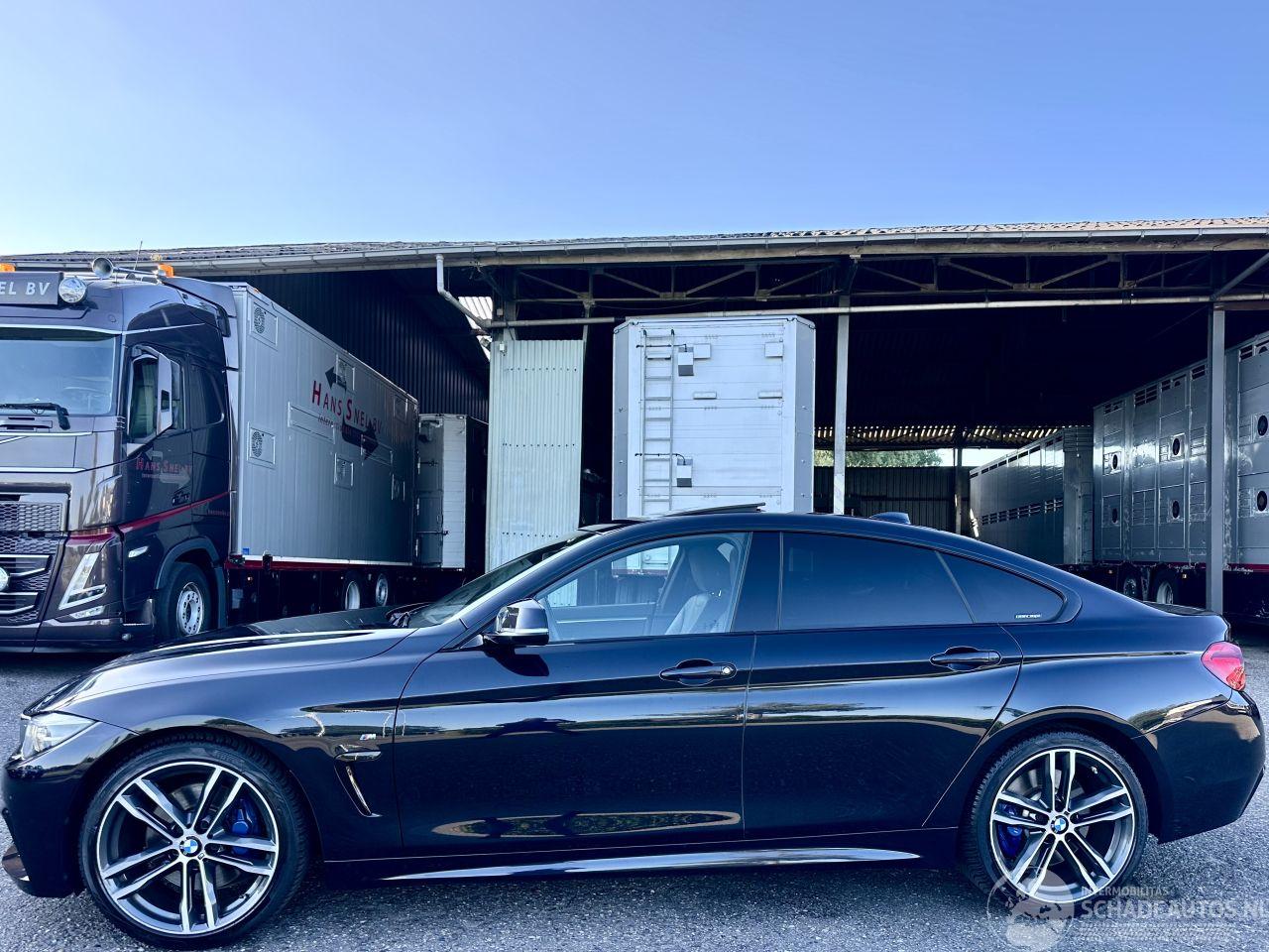 BMW 4-serie 418i aut high exe m-sport - nap - schuifdak - head up - keyless - leer - trekh - 19 inch lmv