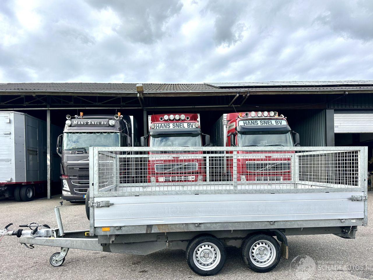 Saris  N/A kipper 3500KG (kiepwagen) aanhanger - 1e eig - gewicht 886KG - loofrekken 60cm - ex btw