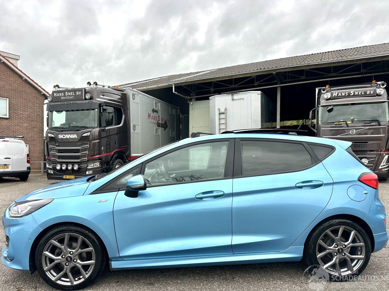 Ford Fiesta 1.0T EcoBoost Hybrid ST-Line - 2x pano - nap - stuur + stoelverw - front + line assist - cam - keyless