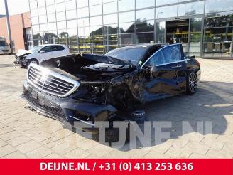 damaged passenger cars Mercedes S-klasse S (W222/V222/X222), Sedan, 2013 3.0 S-500 Plug-in Hybrid, S-500 e 24V 2015/7