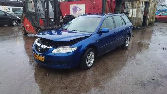 demontáž osobní automobily Mazda 6 2003 2.0 16v LF Blauw onderdelen 2003/5
