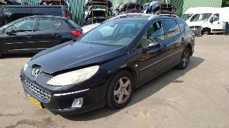 Vrakbiler auto Peugeot 407 SW 2005 1.8 16v 6FZ Zwart onderdelen 2005/1
