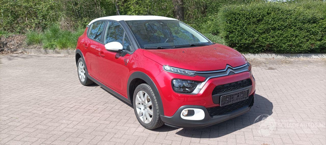Citroën C3 You! 1.2-Benzine 83pk Airco Stoelverwarming Lichtautomaat Drivelane assistent Led koplampen led Dagrijverlichting Dab audio systeem Bi-Color pearl metallic Lak