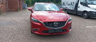skadebil auto Mazda 6 Bj 2-2015 2.2 4WD Automaat Navi Led koplampen led achterlichten leren Sportstoelen met Memory keyless Entry trekhaak 2015/2