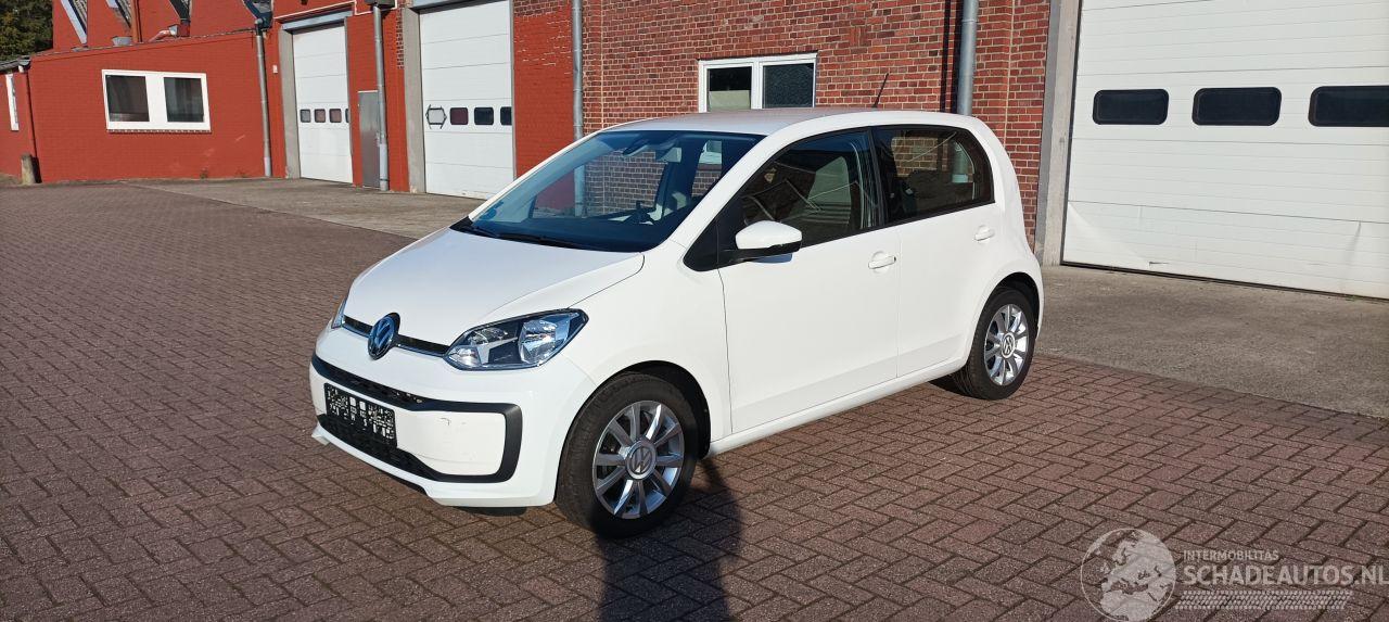 Volkswagen Up! Bj:08-2019 Move Up! 1.0-mpi Airconditioning Navigatie-Houder Cruisecontrol Drivelane assistent Lichtautomaat Regensensor Boordcomputer Elektrische ramen Centrale vergrendeling met afstandsbediening Start-Stop systeem 15-inch velgen Parkeersensoren Led-dag