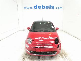 uszkodzony samochody osobowe Fiat 500 RED 2021/10