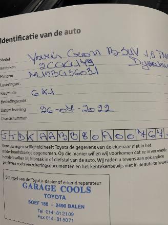 Toyota Yaris Cross 125 PK DYNAMIQ AIRCO CAMERA B.J 07-2022 6300 KM !!!! picture 22