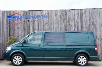 uszkodzony samochody osobowe Volkswagen Transporter T5 2.5 TDi Lang Dubbele Cabine Airco Cruise 128KW Euro 4 2004/5