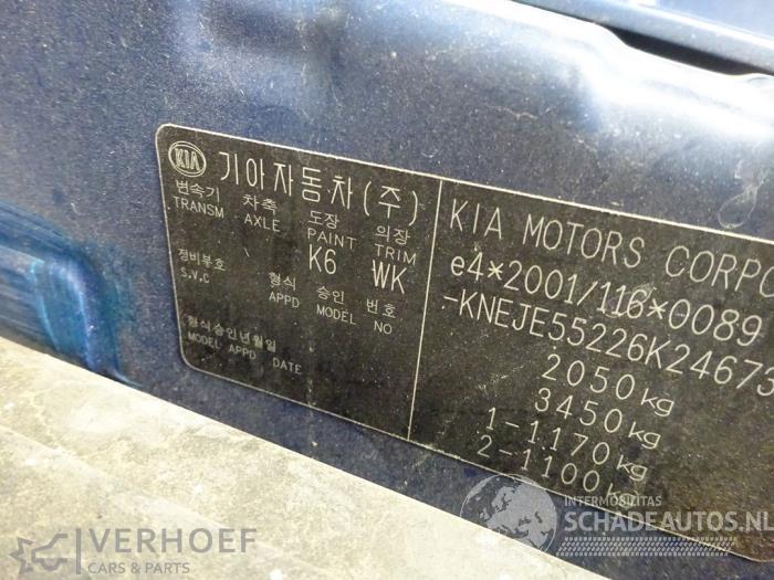 Kia Sportage Sportage (JE), Terreinwagen, 2004 / 2010 2.0 CVVT 16V 4x2
