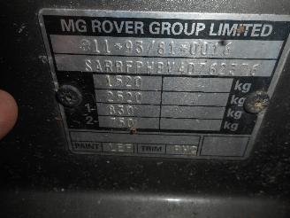 Rover Streetwise Streetwise Hatchback 1.4 16V (14K4F) [76kW]  (08-2003/05-2005) picture 9