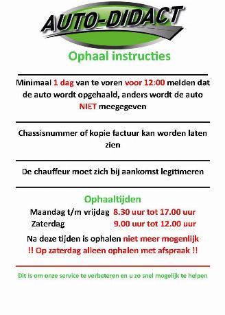 Voiture accidenté AC  PICK UP INSTRUCTIONS 2024/1