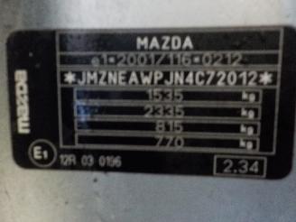 Mazda 2 2 (NB/NC/ND/NE) Hatchback 1.4 CiTD (F6JA) [50kW]  (04-2003/06-2007) picture 5