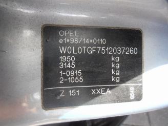 Opel Zafira (f75) mpv 1.6 16v (z16xe)  (09-2000/08-2002) picture 5