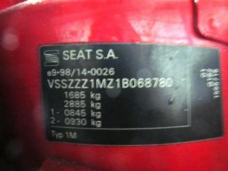 Seat Toledo (1m2) sedan 1.6 16v (aus)  (09-2000/05-2006) picture 5