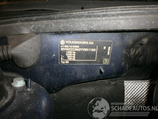 Volkswagen Polo (6n2) hatchback 1.9 sdi (asx)  (10-1999/09-2001)