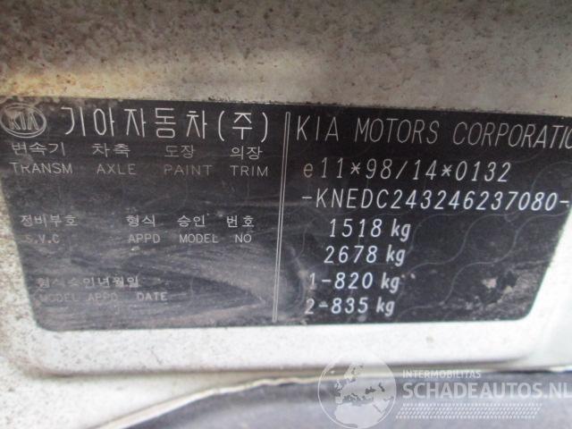 Kia Rio (dc22/24) hatchback 1.5 16v (a5d)  (09-2002/06-2005)