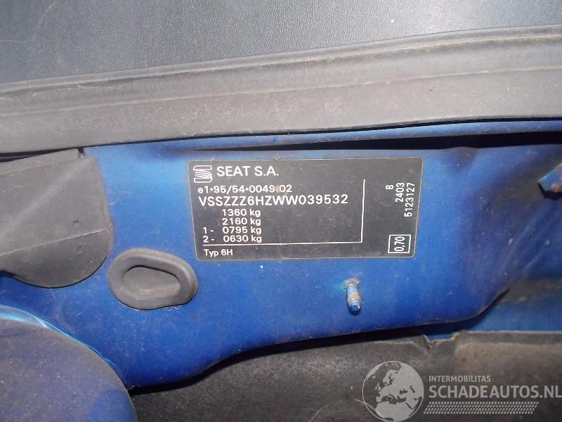 Seat Arosa (6h1) hatchback 1.7 sdi (aku)  (08-1997/09-2000)