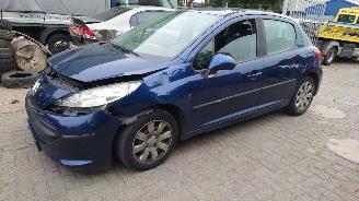 uszkodzony samochody osobowe Peugeot 207 2007 1.6 HDI 9HV Blauw KPL onderdelen 2007/12
